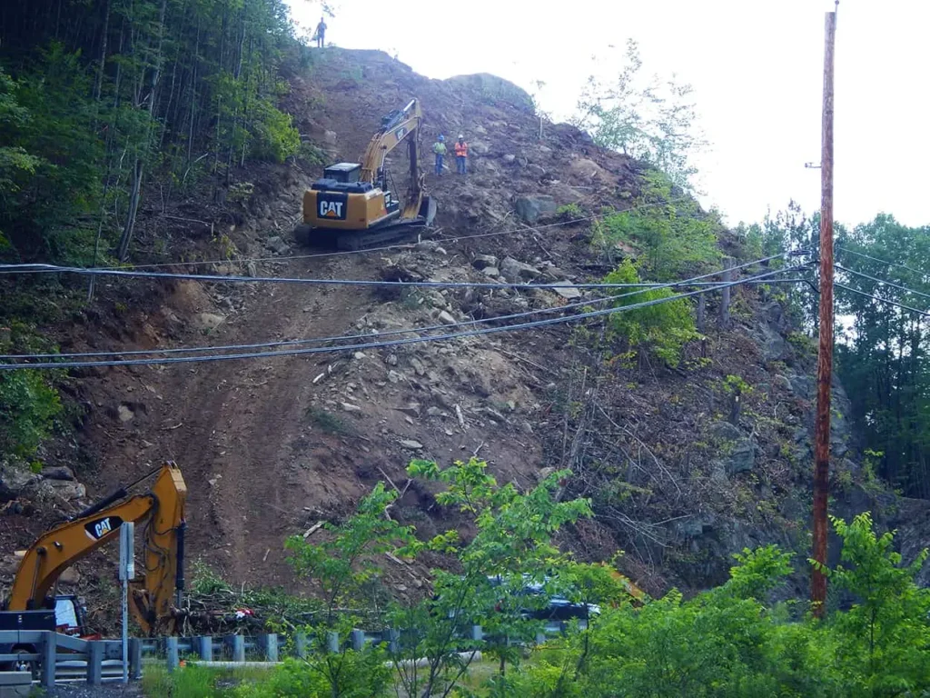 Access Road Woodford VT June 2021