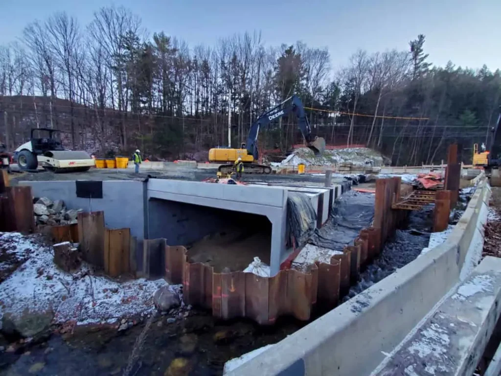 Bridge Phase 2 Precast Installed Springfield VT Nov 2021