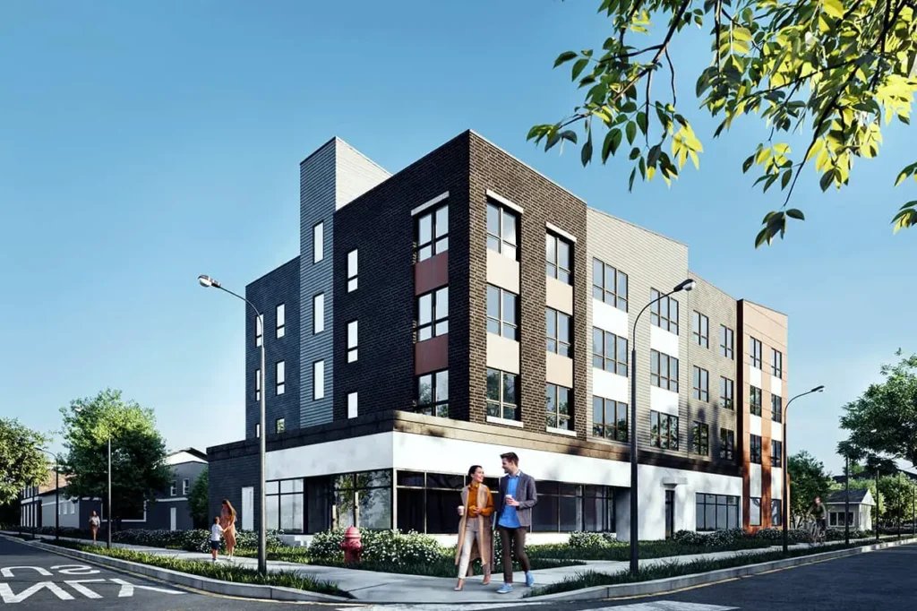 City Gardens Exterior Rendering Winooski VT
