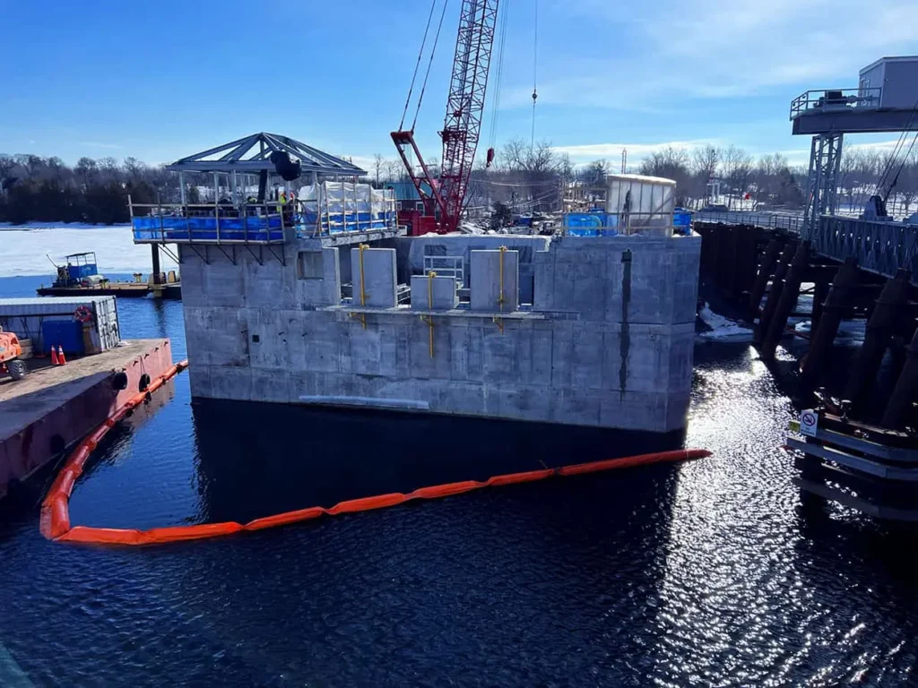 North Hero Grand Isle Drawbridge East Pier Control House Feb 2022