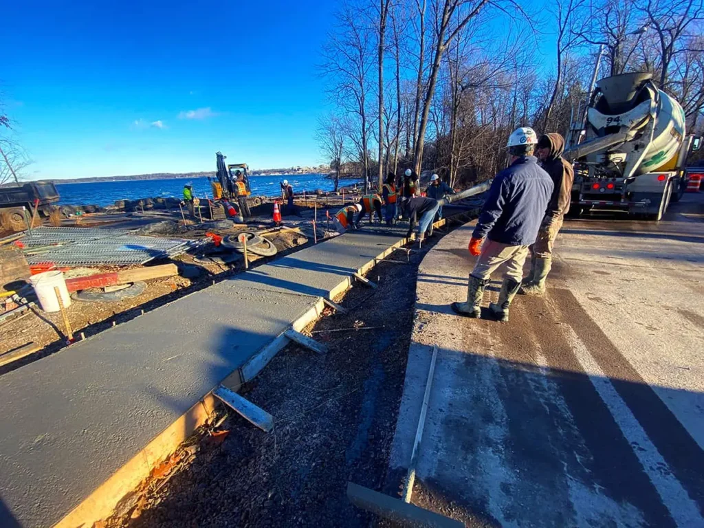 Oakledge Concrete Pour Burlington VT Dec 2021