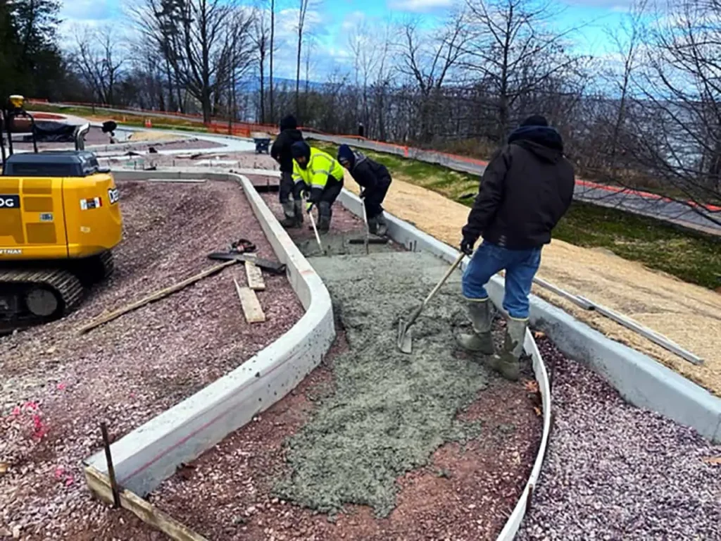 Oakledge Universally Accessible Playground Slide Path Pour Nov 2022