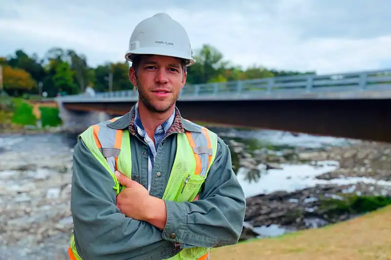 An EIV worker in Highgate, VT in September 2019