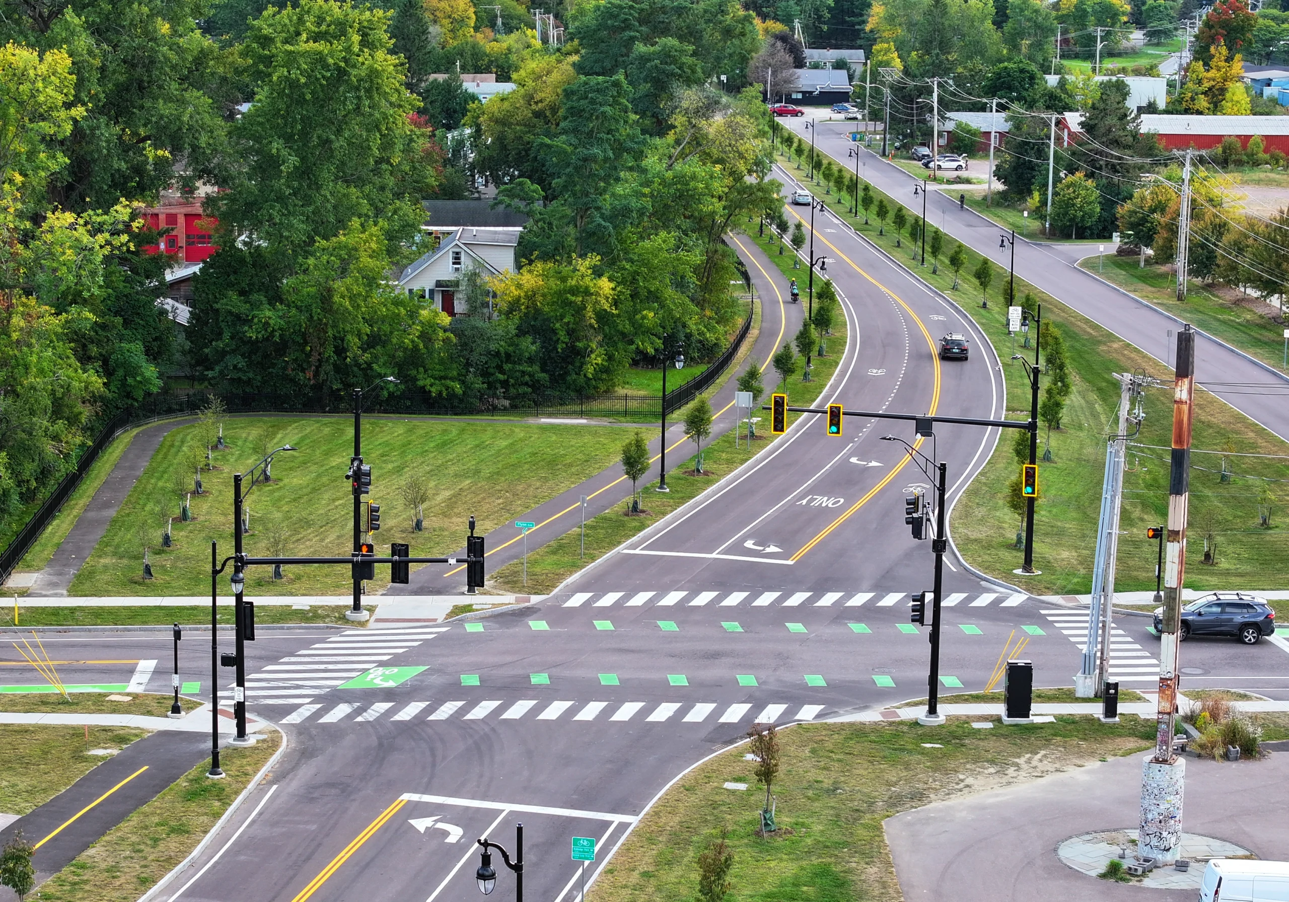 Flynn Ave of the Champlain Parkway project in 2024