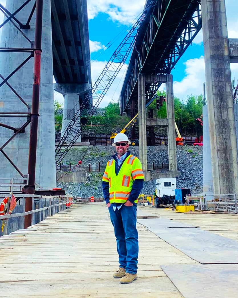 Jason Waysville at the Rockingham VT project, June 2019