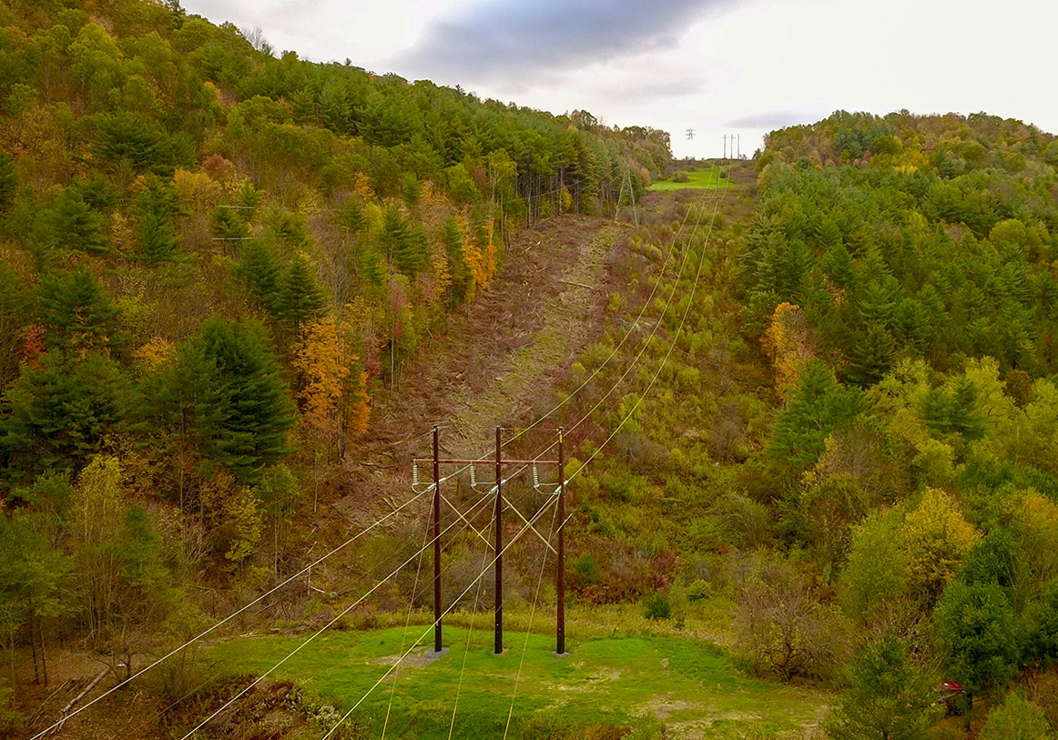 Vermont Electric Power Company lines in Richmond, Vt