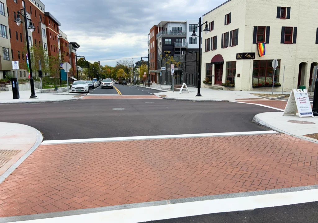 St. Paul Street, Burlington, VT as part of the Great Streets Project in October 2019