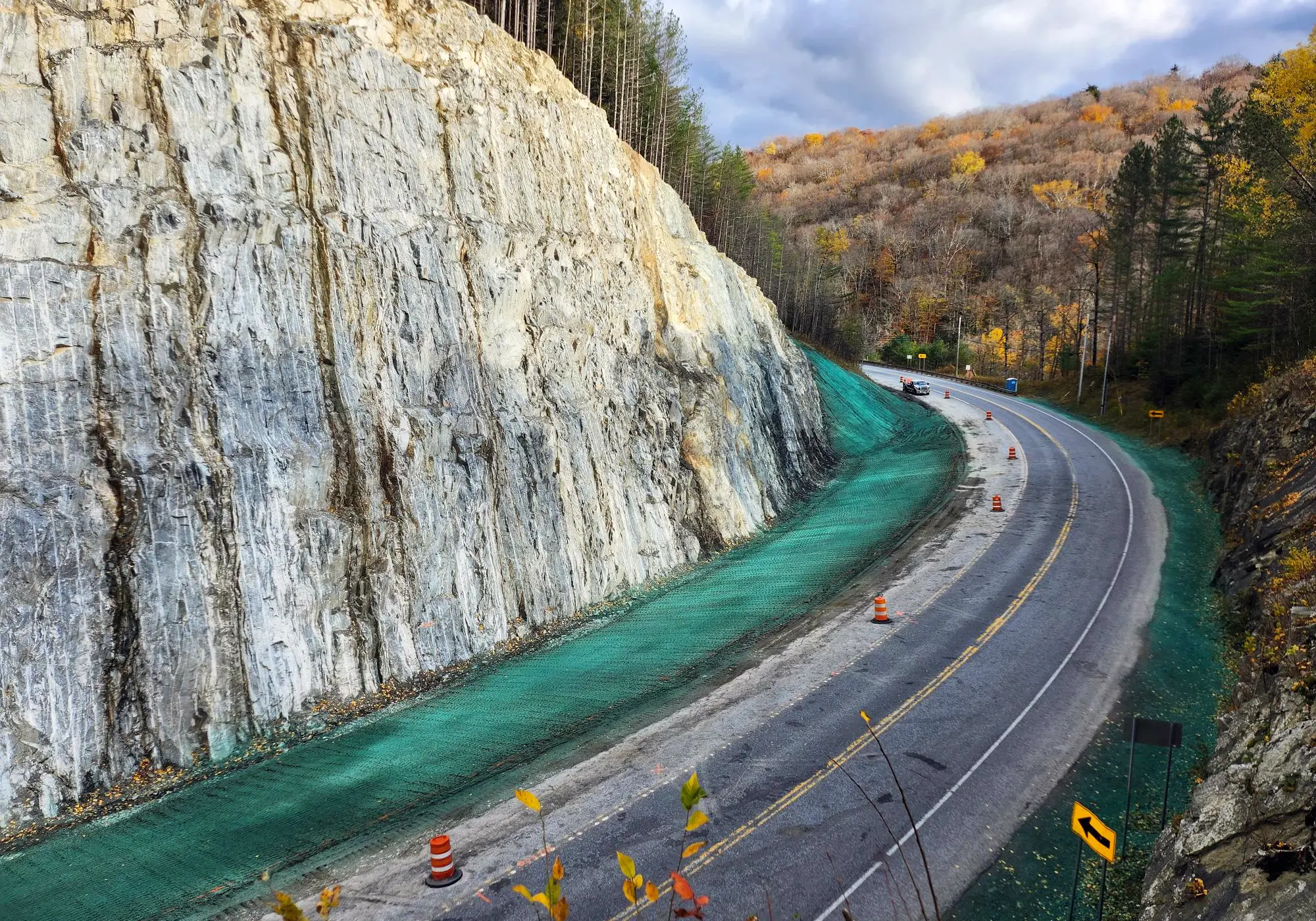 South Elevated ROW-9, Woodford, VT, in Oct 2022